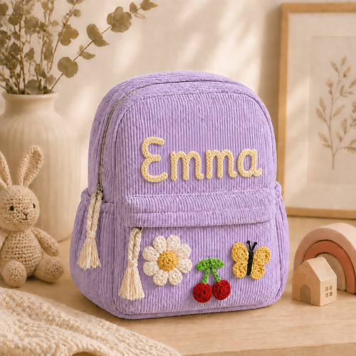 KIKY BABY – Personalisierter Kinderrucksack mit Namensstickerei