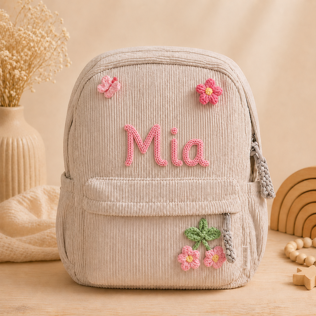 KIKY BABY – Personalisierter Kinderrucksack mit Namensstickerei