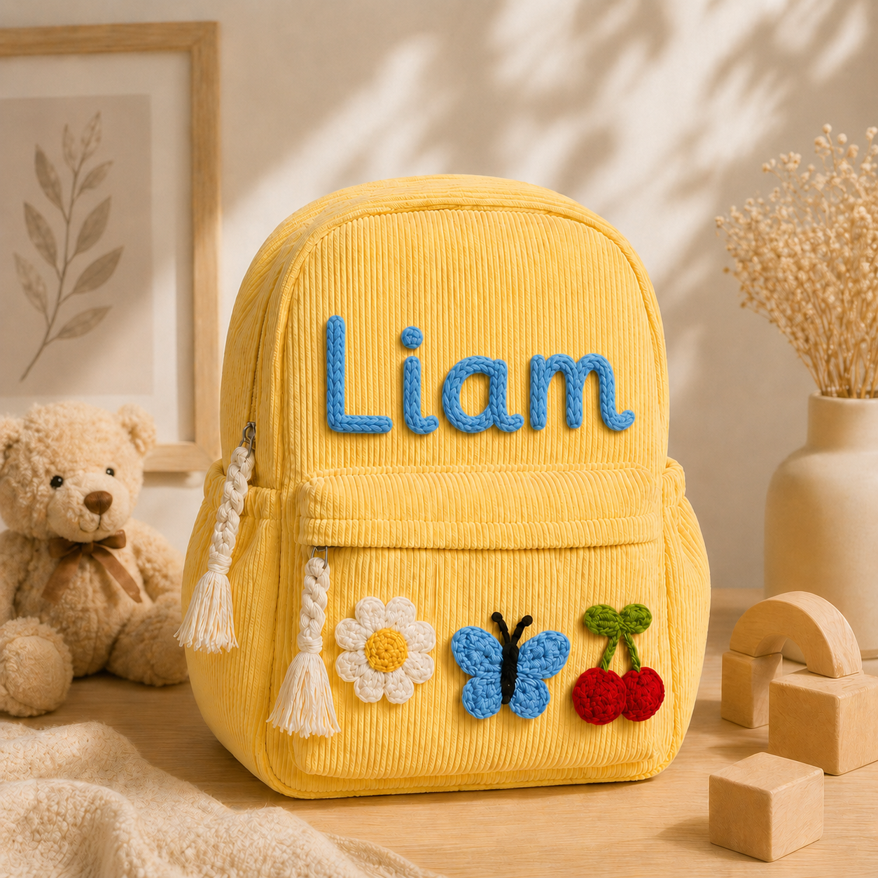 KIKY BABY – Personalisierter Kinderrucksack mit Namensstickerei