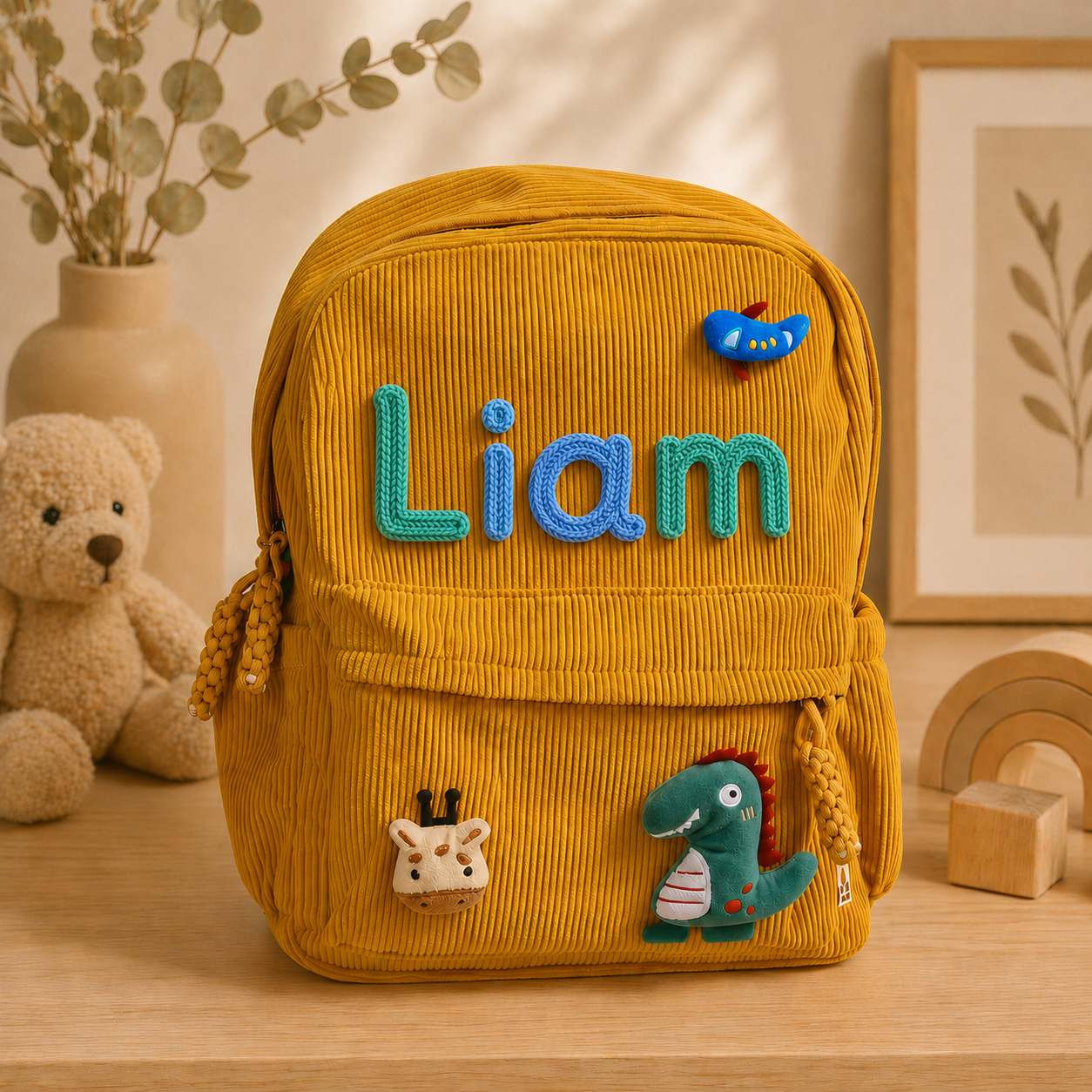 KIKY BABY – Personalisierter Kinderrucksack mit Namensstickerei